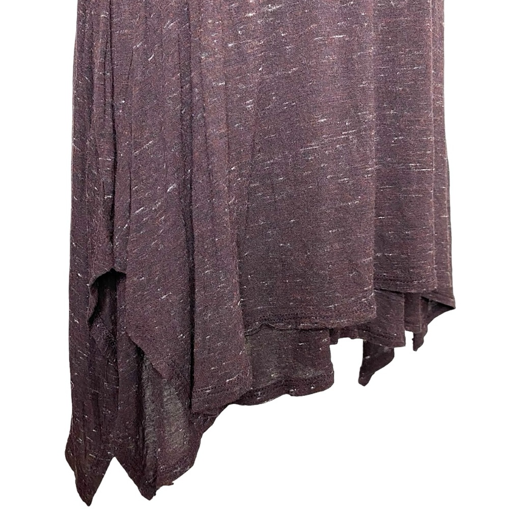 Anthropologie Dolan Plum Boho Flutter Sleeve Mini Layered T Shirt Stretch Dress - Picture 7 of 11